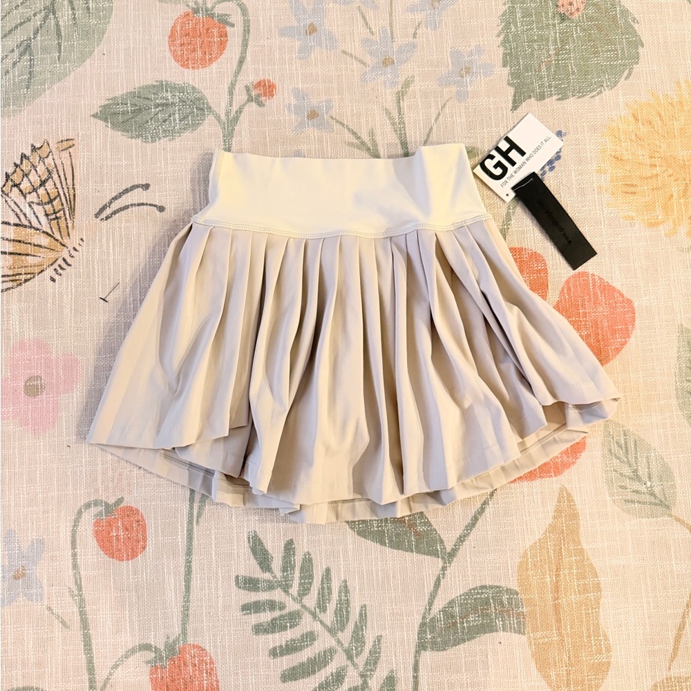 GOLD HINGE // Tiered Pleated Tennis Skirt NWT - Picture 4 of 11
